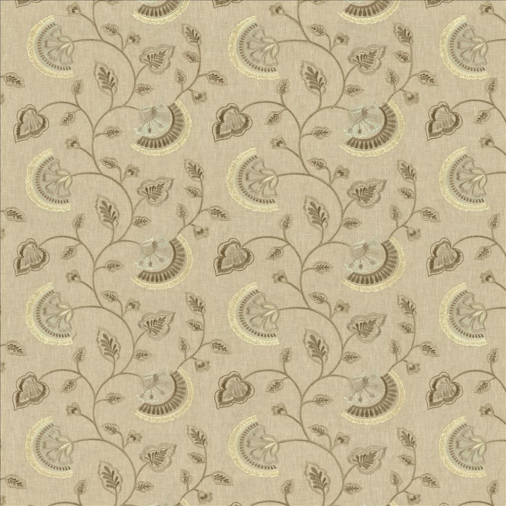 Kay Moonstone by Kasmir Fabric 5156 52% Cotton
48% Polyester
 INDIA </p><p>Repeat: Horizontal: 13 inches and Vertical: 9 1/8 inches 55 - Fabric Carolina -