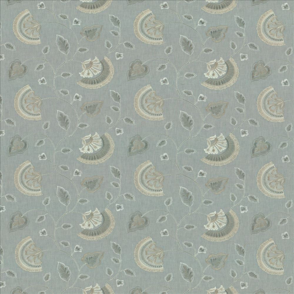 Kay Quartz by Kasmir Fabric 5156 52% Cotton 48% Polyester INDIA 30,000 Wyzenbeek Double Rubs Horizontal: 13 inches and Vertical: 9 1/8 inches 55 - Fabric Carolina -