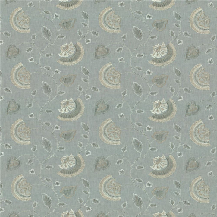 Kay Quartz by Kasmir Fabric 5156 52% Cotton 48% Polyester INDIA 30,000 Wyzenbeek Double Rubs Horizontal: 13 inches and Vertical: 9 1/8 inches 55 - Fabric Carolina -