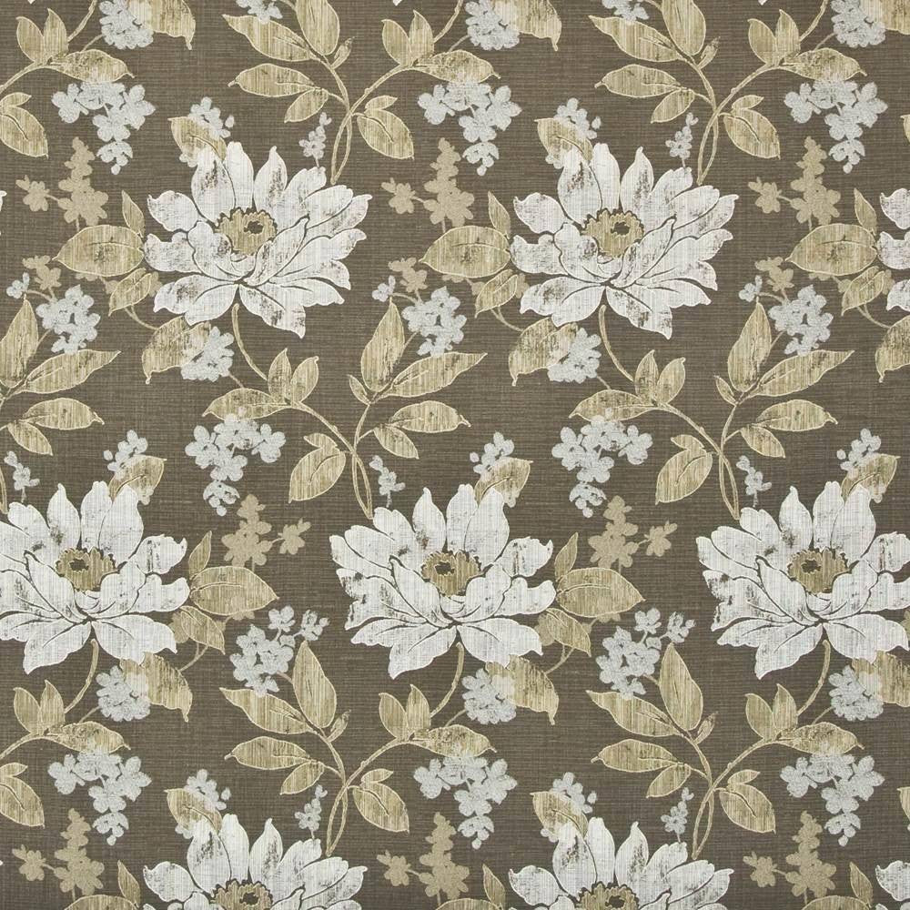 Keeley Garden Walnut by Kasmir Fabric 1396 ITALY 8,000 Martindale Cycles H: 13 6/8 inches, V:25 5/8 inches 54 - Fabric Carolina - Kasmir