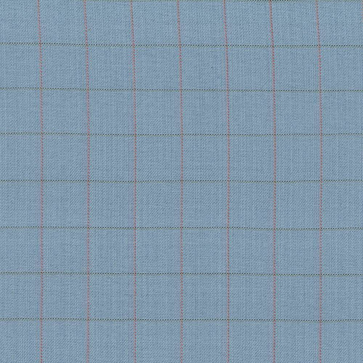 Keheley Ice Blue by Kasmir Fabric 1441 INDIA 12,000 Wyzenbeek Double Rubs H: 3 inches, V:3 inches 53 - 54 - Fabric Carolina - Kasmir