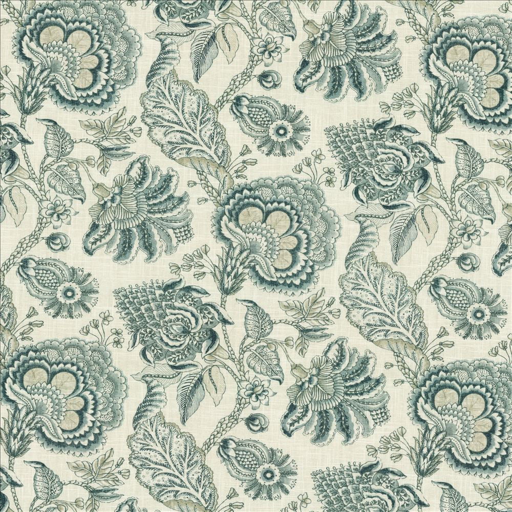 Kendari Blue Danube  by Kasmir Fabric 1477 55% Linen 45% Viscose  SOUTH KOREA  </p><p>Repeat: Horizontal: 27 6/8 inches and Vertical: 24 4/8 inches 56  - Fabric Carolina -