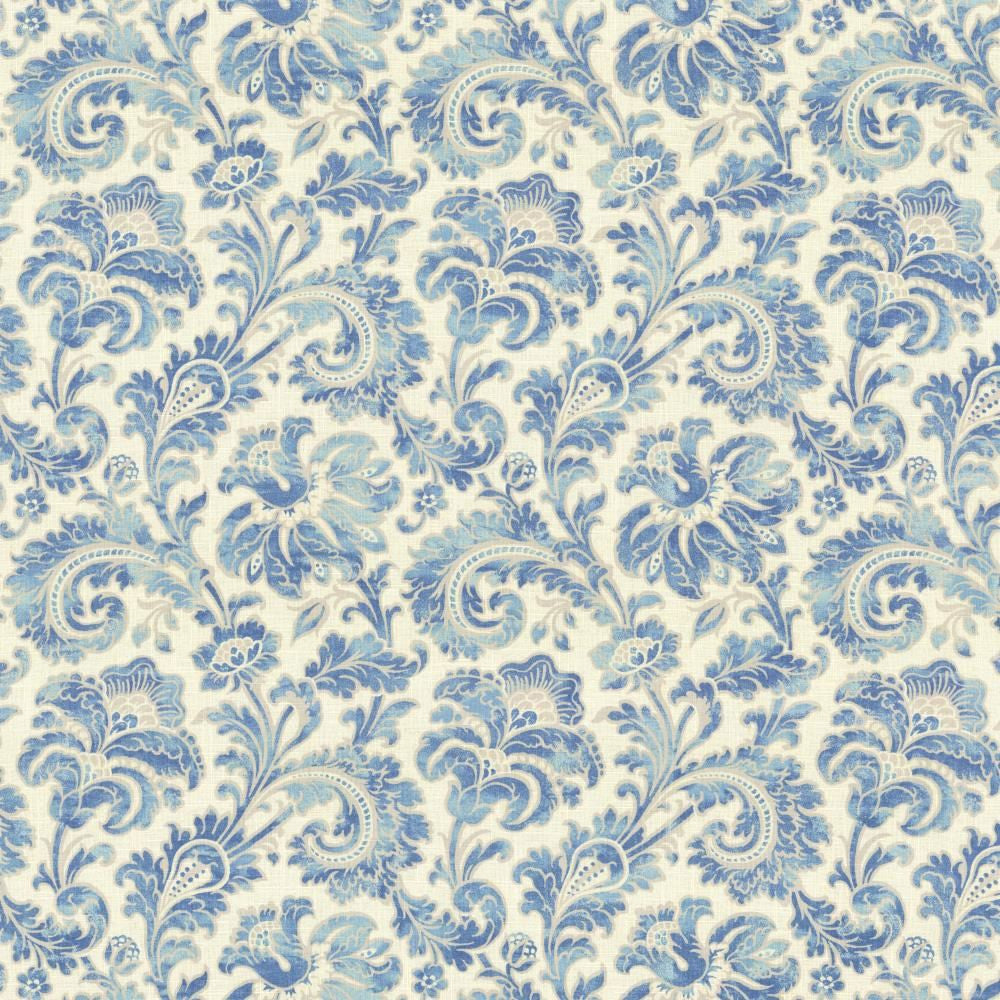 Kenilworth Matisse Blue by Kasmir Fabric 5081 55% Linen
45% Rayon
 CHINA </p><p>Repeat: Horizontal: 13 6/8 inches and Vertical: 16 6/8 inches 54 - 55 - Fabric Carolina -