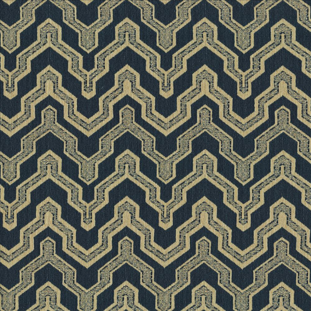 Kenosha Indigo  by Kasmir Fabric See sample 43% Acrylic
33% Polyester
12% Rayon
12% Olefin
 USA 18,000 Wyzenbeek Double Rubs </p><p>Repeat: Horizontal: 4 2/8 inches and Vertical: 7 1/8 inches 54  - Fabric Carolina -