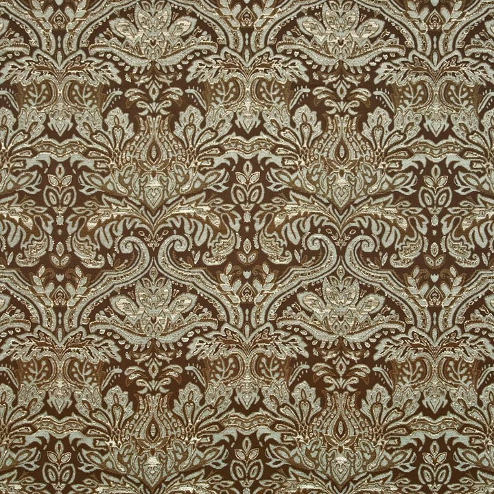 Kenswick Damask Chocolate by Kasmir Fabric 1403 CHINA Not Tested H: 14 5/8 inches, V:21 6/8 inches 54 - 55 - Fabric Carolina - Kasmir