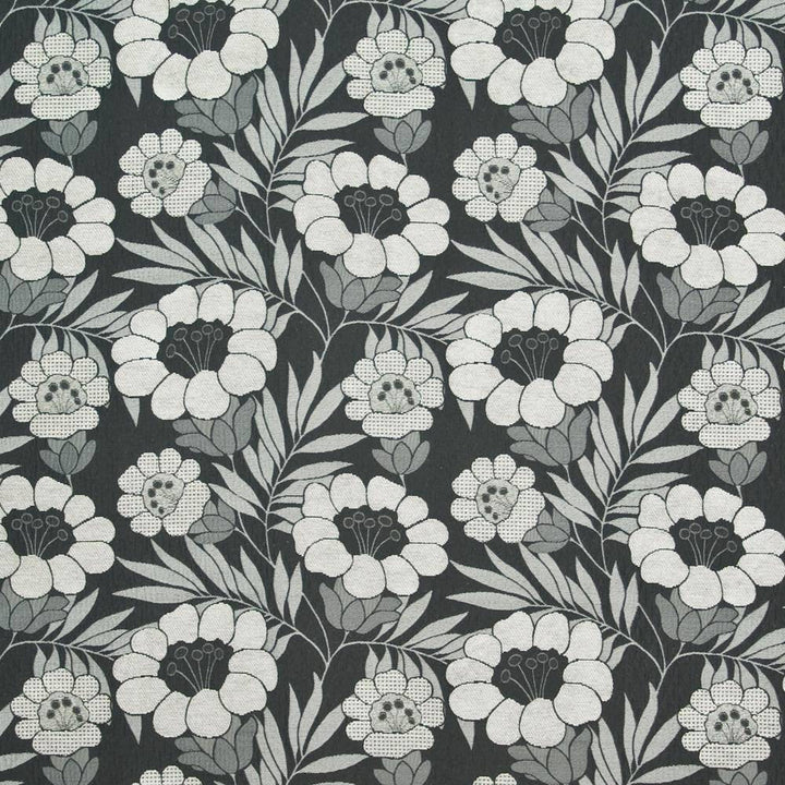 Kessler Park Graphite by Kasmir Fabric 1396 CHINA 21,000 Wyzenbeek Double Rubs H: 14 2/8 inches, V:13 4/8 inches 54 - 56 - Fabric Carolina - Kasmir