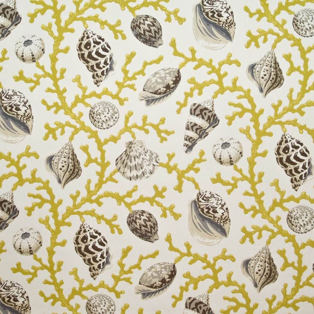 Kihalani Bay Citron by Kasmir Fabric 1399 100% Cotton
 USA 15,000 Wyzenbeek Double Rubs Horizontal: 54 inches and Vertical: 27 inches 54 - Fabric Carolina -