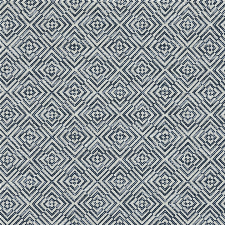 Kinetic Navy by Kasmir Fabric 5125 100% Cotton
 USA 15,000 Wyzenbeek Double Rubs Horizontal: 3 inches and Vertical: 3 2/8 inches 54 - Fabric Carolina -