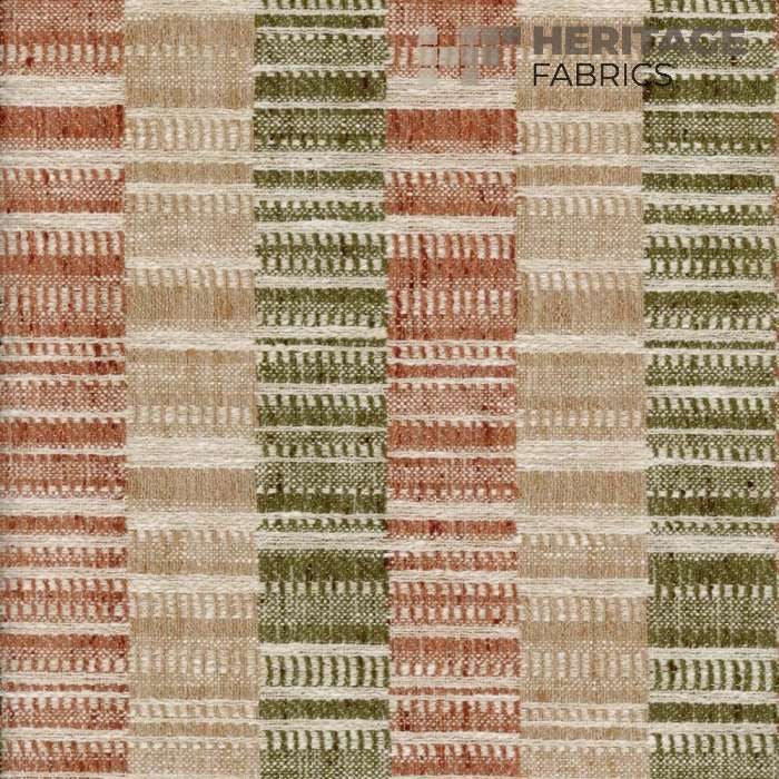 Kinson Tapestry by Heritage Designer Fabric - 85% Polyester 15% Cotton Turkey 45,000 Horizontal: 13.5" and Vertical: 4.25" 54" - Swanky Fabrics -
