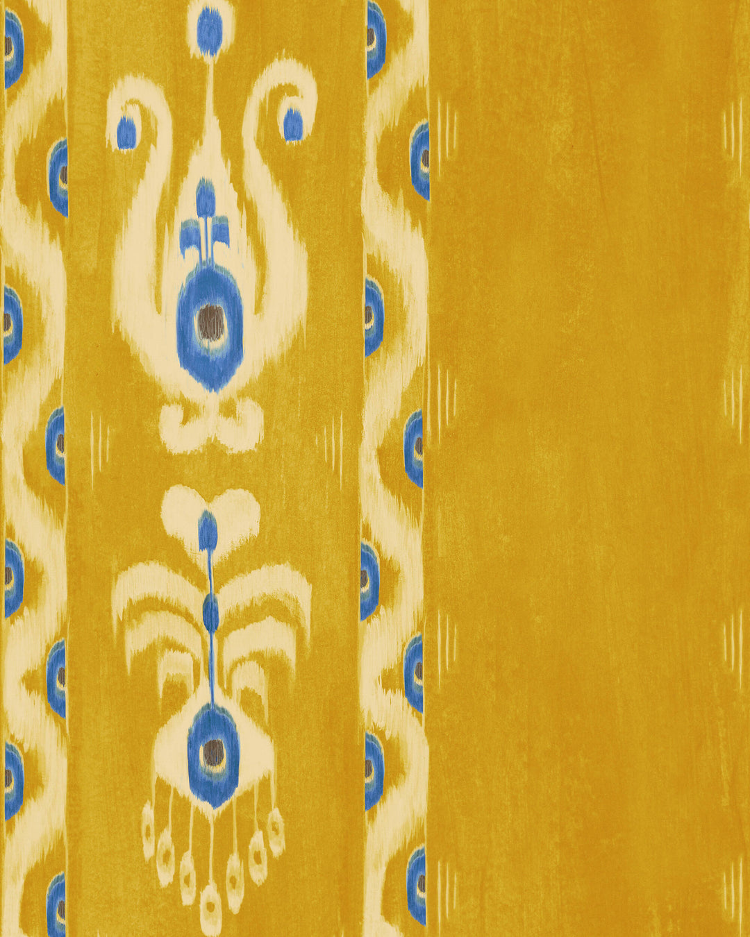 KIRALY Lemon Wallpaper (WP30273) by Mind The Gap | WP30273 | TRANSYLVANIAN RHAPSODY | 1 roll x 52 x 1000 cm / 20.5 x 393.7in | 0.52m / 20.5in | 10m / 393.7in | 5.20sqm / 55.9sq ft | L70xm / L27.5in | Blue, Yellow | Non-woven Satin | Paste the wall | 1 roll in a box | Fabric Carolina | https://www.fabriccarolina.com/