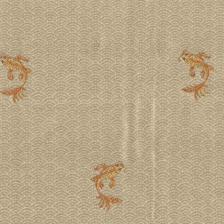 Koi Pond Ming Gold by Kasmir Fabric 1404 67% Rayon
33% Polyester
 USA 54,000 Wyzenbeek Double Rubs Horizontal: 6 6/8 inches and Vertical: 8 1/8 inches 54 - Fabric Carolina -