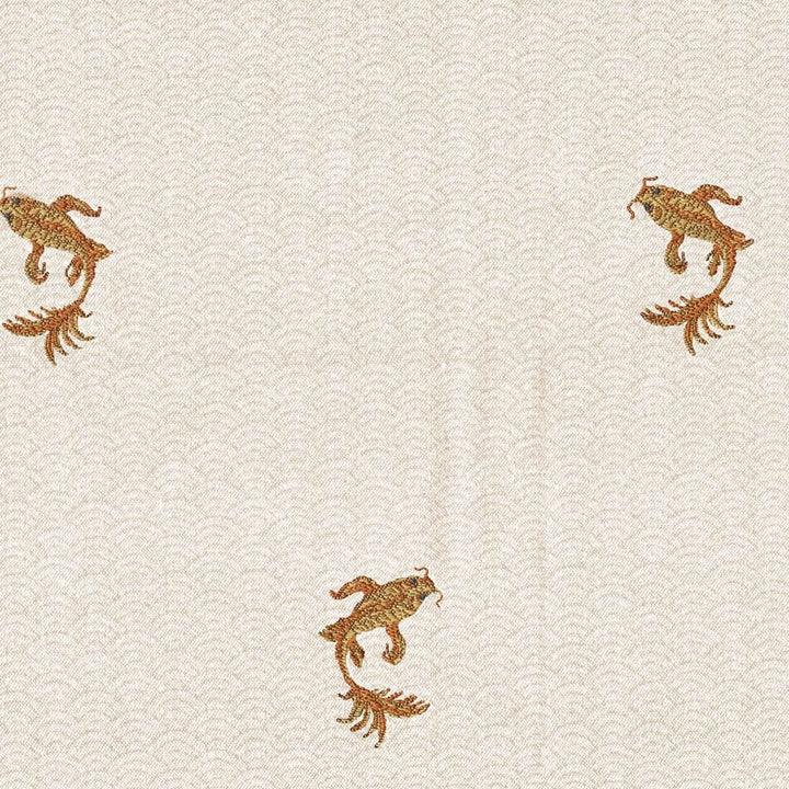 Koi Pond Soy Milk by Kasmir Fabric 1404 67% Rayon 33% Polyester USA 54,000 Wyzenbeek Double Rubs Horizontal: 6 6/8 inches and Vertical: 8 1/8 inches 54 - 56 - Fabric Carolina -