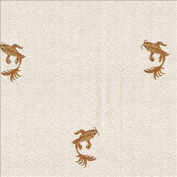 Koi Pond Soy Milk by Kasmir Fabric 1404 67% Rayon 33% Polyester USA 54,000 Wyzenbeek Double Rubs H: 6 6/8 inches, V: 8 1/8 inches 54 - 56 - Fabric Carolina - Kasmir