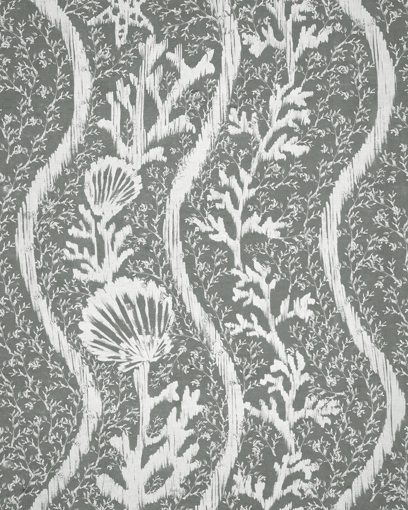 KORALION Seagrass Wallpaper (WP30049) by Mind The Gap | WP30049 | SUNDANCE VILLA | 1 roll x 20.5 x 393.7 in | 0.52m / 20.5in | 10m / 393.7in | 5.20mp | 70cm / 27.6in | Grey, White | Satin Matte | Paste the wall | 1-roll in a box | Fabric Carolina | https://www.fabriccarolina.com/