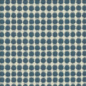 Korba Dots Cabana Blue by Kasmir Fabric