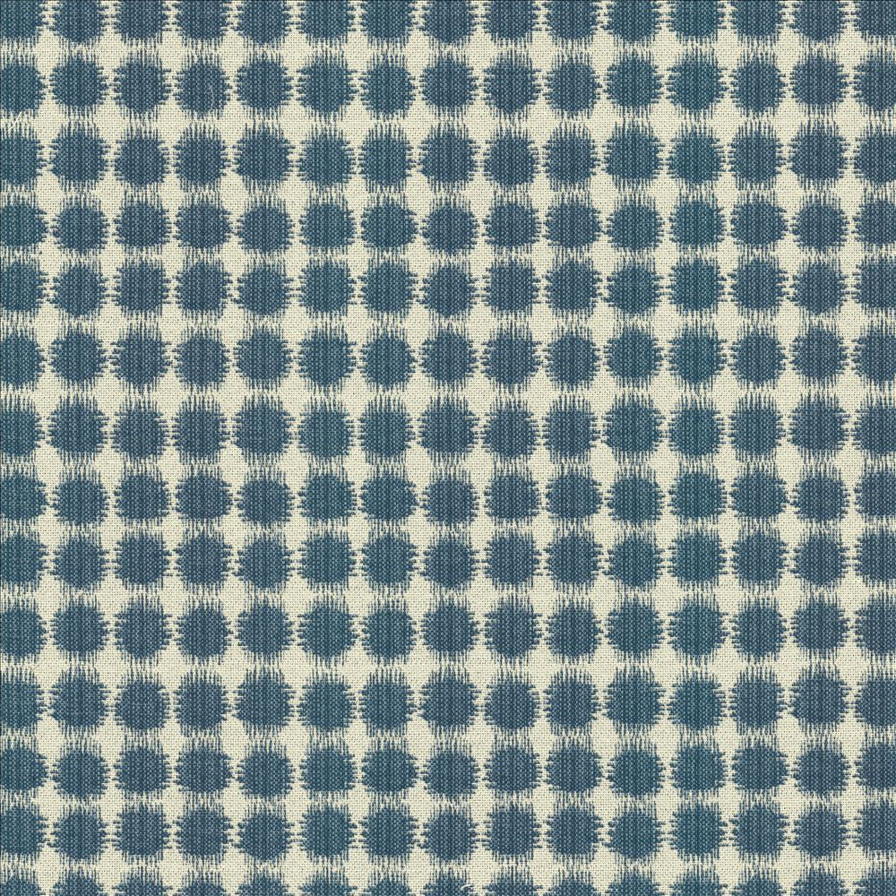 Korba Dots Cabana Blue by Kasmir Fabric 5125 58% Cotton
42% Polyester
 TURKEY </p><p>Repeat: Horizontal: 3 4/8 inches and Vertical: 3 6/8 inches 54 - Fabric Carolina -