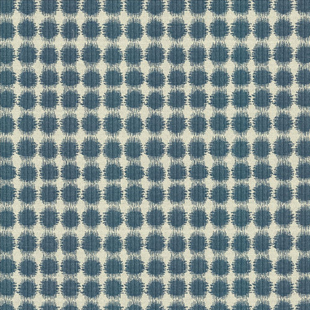 Korba Dots Cabana Blue by Kasmir Fabric 5125 58% Cotton
42% Polyester
 TURKEY 35,000 Wyzenbeek Double Rubs </p><p>Repeat: Horizontal: 3 4/8 inches and Vertical: 3 6/8 inches 54 - Fabric Carolina -