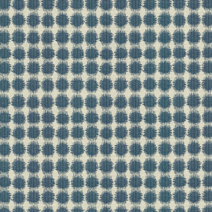 Korba Dots Cabana Blue by Kasmir Fabric 5125 58% Cotton
42% Polyester
 TURKEY 35,000 Wyzenbeek Double Rubs </p><p>Repeat: Horizontal: 3 4/8 inches and Vertical: 3 6/8 inches 54 - Fabric Carolina -