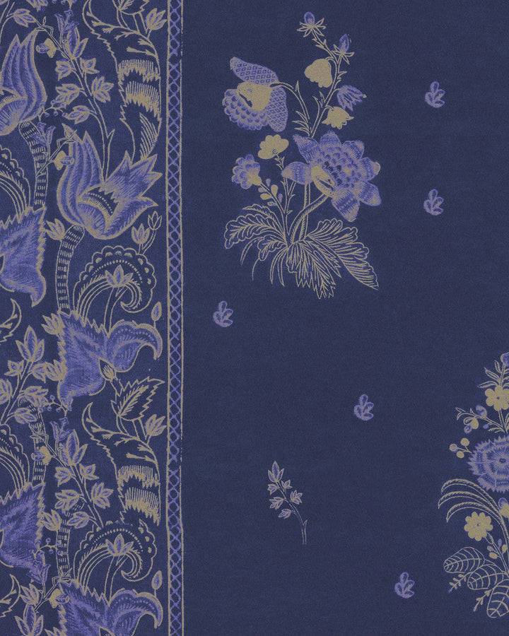 Korond Floral Clematis Wallpaper by Mind the Gap Designer Wallpaper TRANSYLVANIAN ROOTS Satin Matte Made in Europe Paste the wall 1 roll x 20.5 x 10.9 yards - Swanky Fabrics -