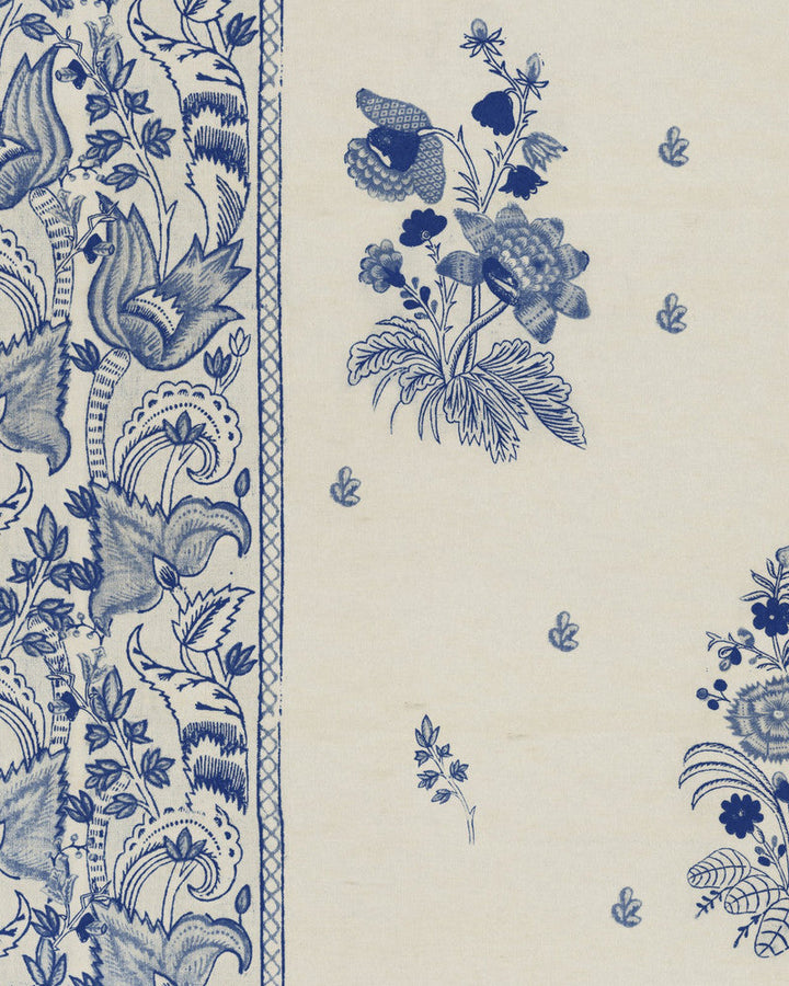 Korond Floral Indigo Wallpaper by Mind the Gap Designer Wallpaper TRANSYLVANIAN ROOTS Satin Matte Made in Europe Paste the wall 1 roll x 20.5 x 10.9 yards - Swanky Fabrics -