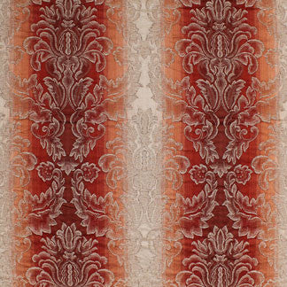 Koss Passion 3726411000 by Carole Fabric Exclusive Radiant Poppy 87% Polyester 13% Viscose-pre Shrunk Turkey H: 26"V, 14 1/4"H  55" Minimum (See sample for specifics) - Fabric Carolina - Carole Exclusive