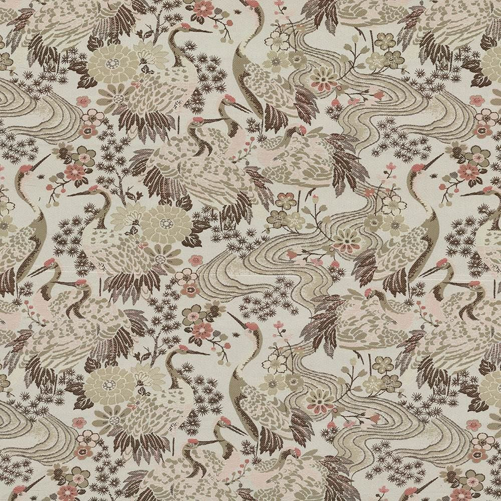 Kutani Bubblegum by Kasmir Fabric 1418 100% Polyester CHINA 10,000 Wyzenbeek Double Rubs Horizontal: 29 4/8 inches and Vertical: 25 4/8 inches 54 - Fabric Carolina -
