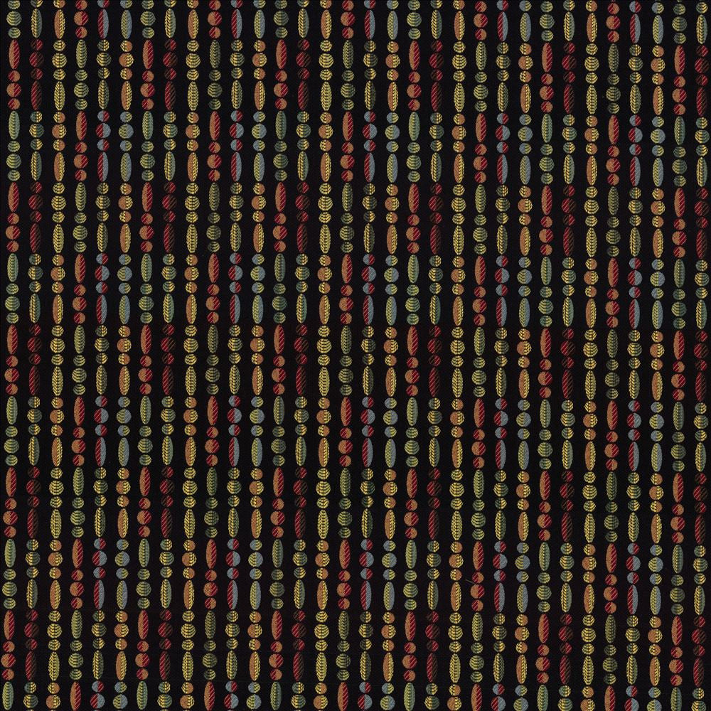 La Cirque Black by Kasmir Fabric 5068 100% Polyester
 CHINA 39,000 Wyzenbeek Double Rubs Horizontal: 4 6/8 inches and Vertical: 5 2/8 inches 58 - Fabric Carolina -