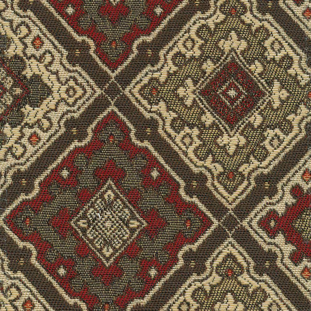 La Fonda Diamond Autumn by Kasmir Fabric 1389 CHINA 12,000 Wyzenbeek Double Rubs H: 7 2/8 inches, V:4 inches 54 - 56 - Fabric Carolina - Kasmir