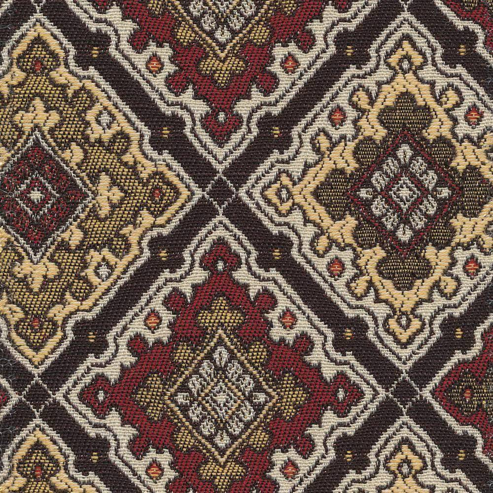 La Fonda Diamond Jewel by Kasmir Fabric 1390 CHINA 12,000 Wyzenbeek Double Rubs H: 7 2/8 inches, V:4 inches 54 - 56 - Fabric Carolina - Kasmir