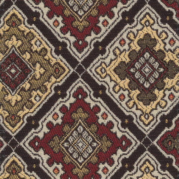 La Fonda Diamond Jewel by Kasmir Fabric 1390 CHINA 12,000 Wyzenbeek Double Rubs H: 7 2/8 inches, V:4 inches 54 - 56 - Fabric Carolina - Kasmir