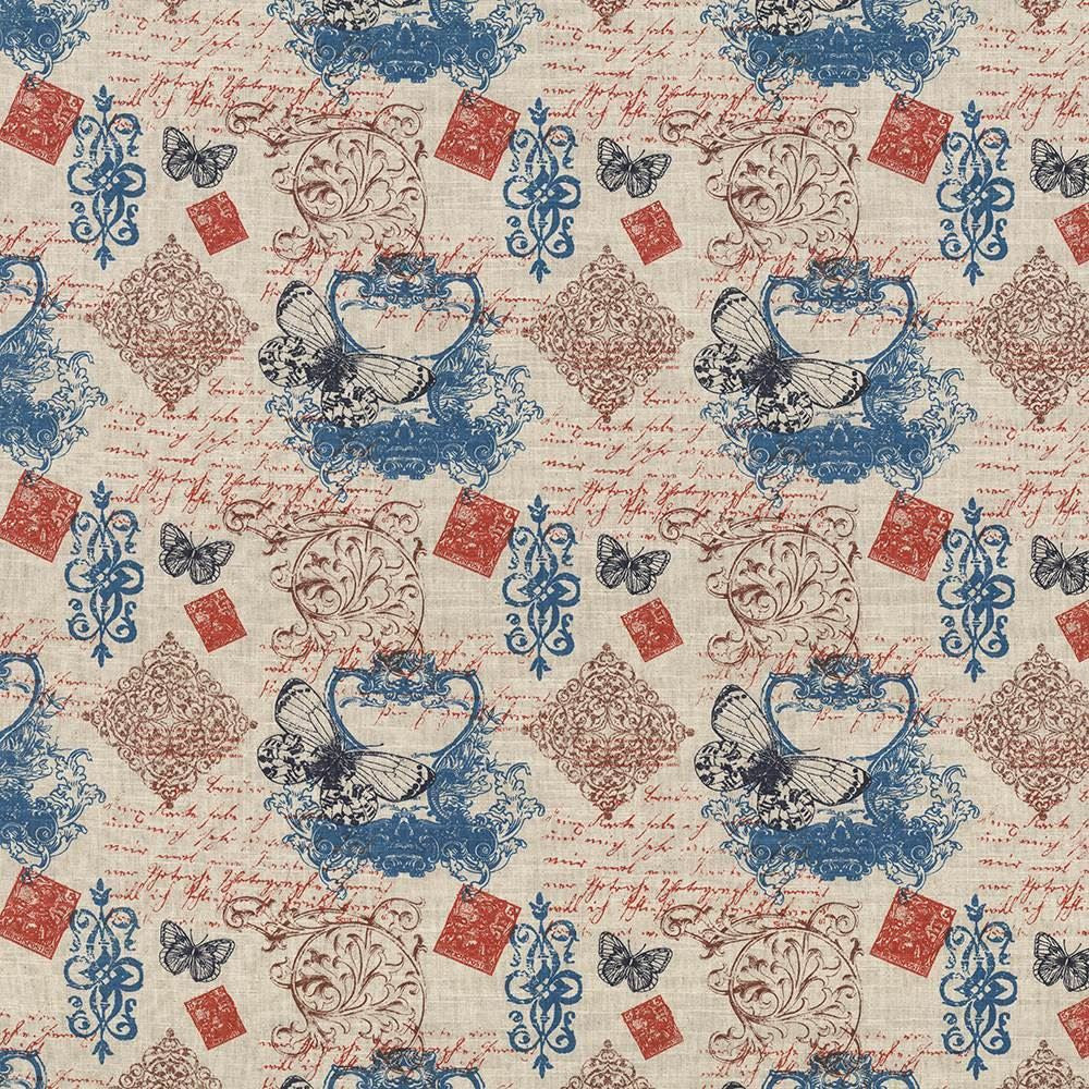 La Mariposa Turquoise by Kasmir Fabric 5065 70% Cotton
30% Linen
 USA 15,000 Wyzenbeek Double Rubs Horizontal: 13 4/8 inches and Vertical: 13 4/8 inches 54 - Fabric Carolina -