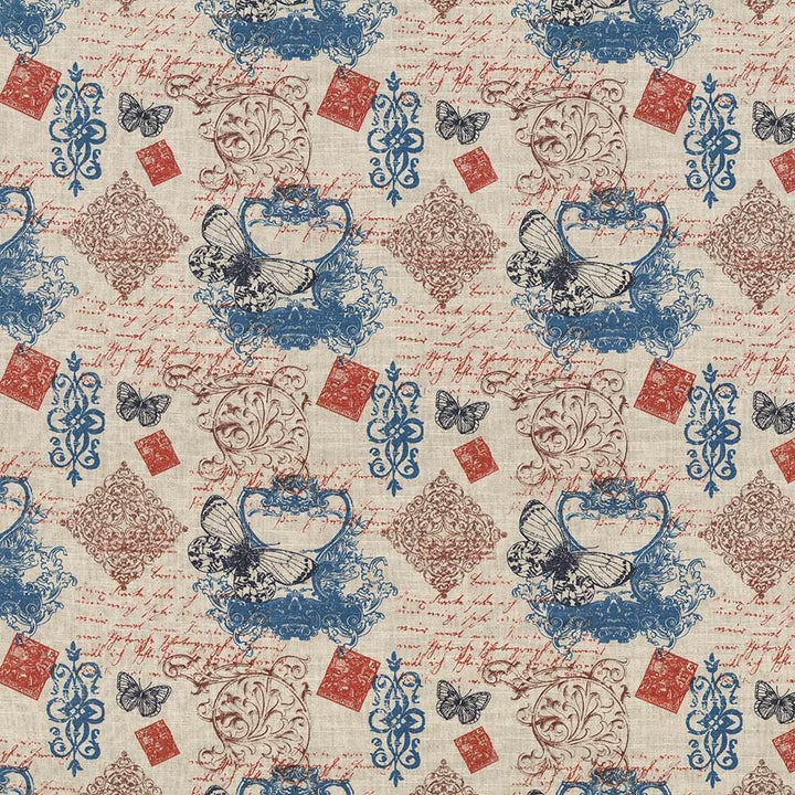 La Mariposa Turquoise by Kasmir Fabric 5065 70% Cotton
30% Linen
 USA 15,000 Wyzenbeek Double Rubs Horizontal: 13 4/8 inches and Vertical: 13 4/8 inches 54 - Fabric Carolina -
