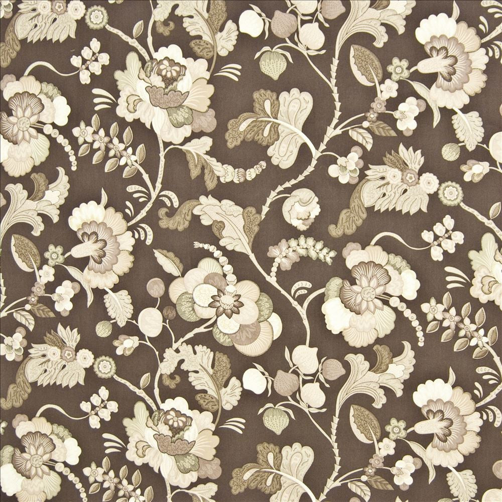 La Reserve Espresso by Kasmir Fabric 1369 100% Cotton
 USA </p><p>Repeat: Horizontal: 54 inches and Vertical: 27 inches 54 - Fabric Carolina -