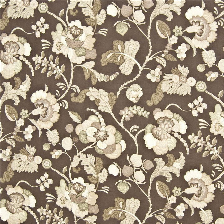 La Reserve Espresso by Kasmir Fabric 1369 100% Cotton
 USA </p><p>Repeat: Horizontal: 54 inches and Vertical: 27 inches 54 - Fabric Carolina -