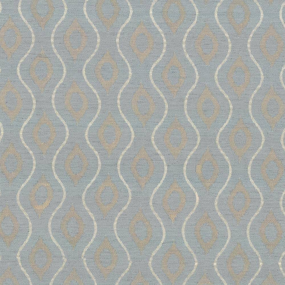 La Turka Ice Blue by Kasmir Fabric 5089 CHINA Not Tested H: 8 inches, V:7 6/8 inches 57 - 58 - Fabric Carolina - Kasmir
