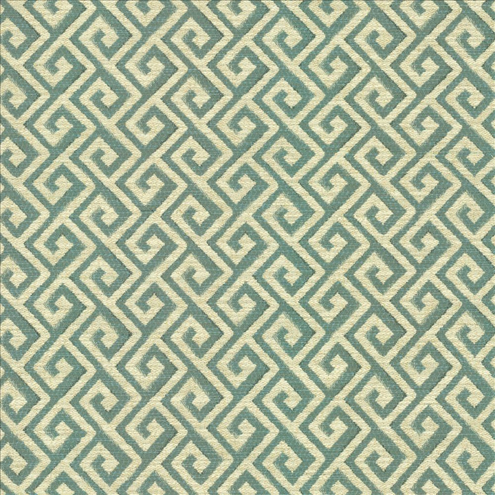 Laconia Aqua by Kasmir Fabric 1455 100% Polyester
 CHINA 21,000 Wyzenbeek Double Rubs </p><p>Repeat: Horizontal: 3 inches and Vertical: 2 inches 54 - Fabric Carolina -