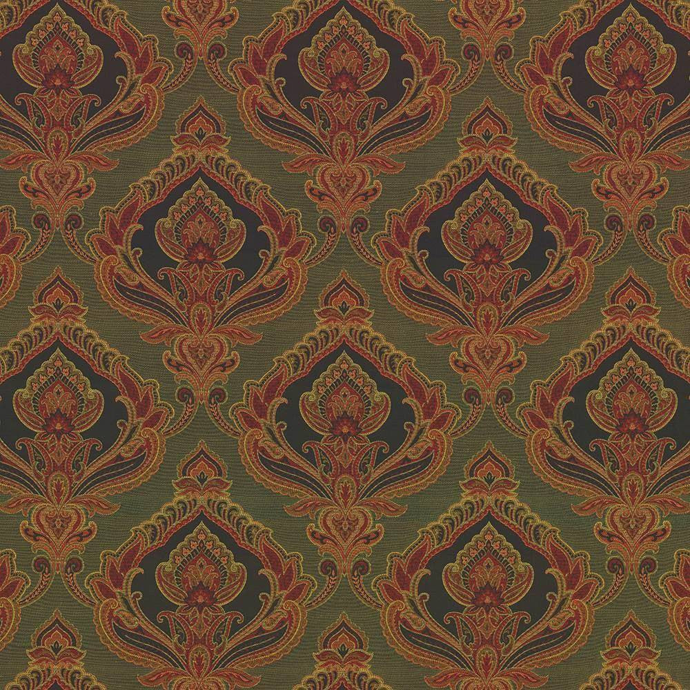 Lafitte Spice by Kasmir Fabric 8001 CHINA 30,000 Wyzenbeek Double Rubs H: 15 inches, V:16 4/8 inches 54 - 56 - Fabric Carolina - Kasmir