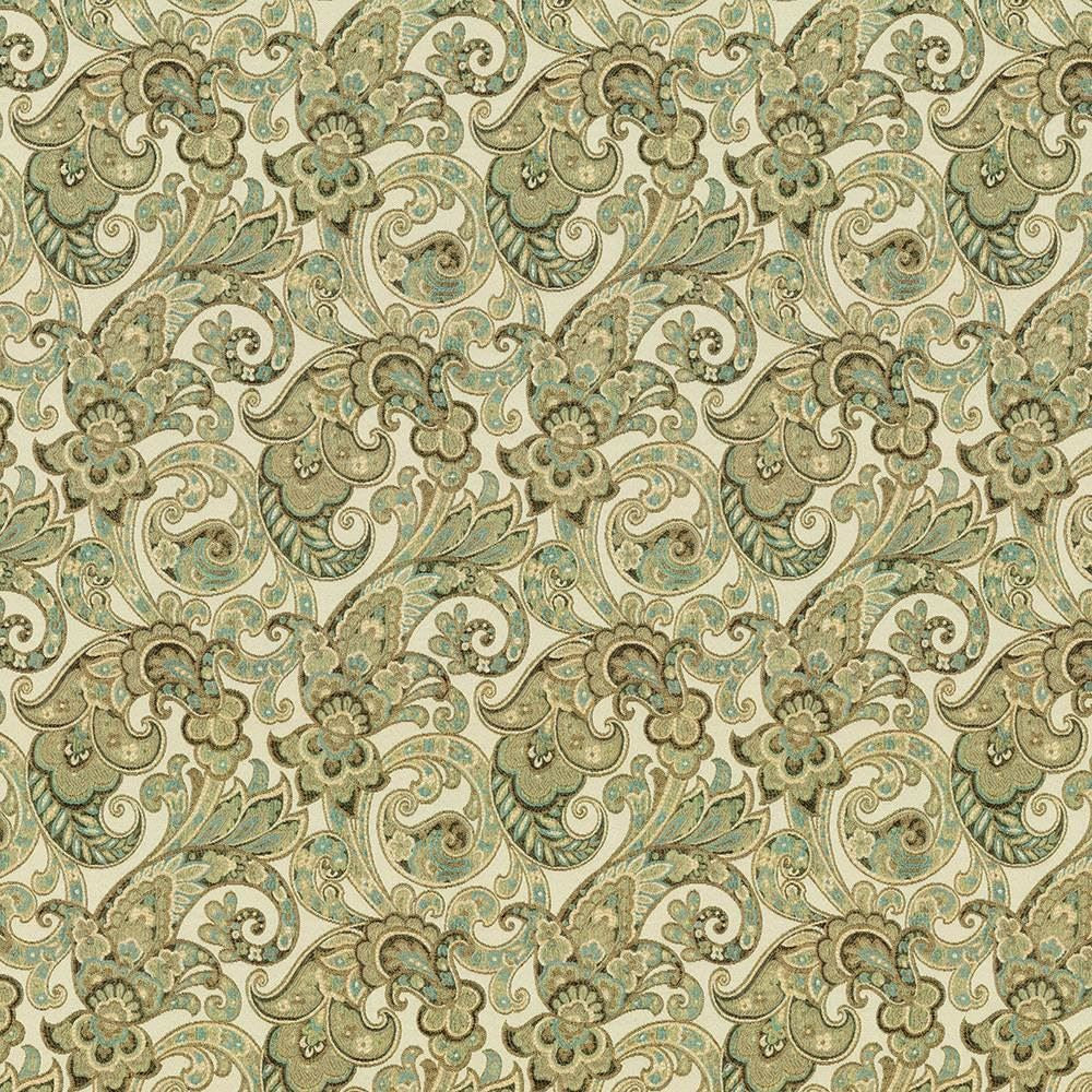 Lages Paisley Celery  by Kasmir Fabric See sample 100% Polyester
 CHINA 9,000 Wyzenbeek Double Rubs </p><p>Repeat: Horizontal: 14 4/8 inches and Vertical: 19 inches 58  - Fabric Carolina -