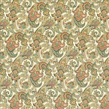 Lages Paisley Multi by Kasmir Fabric 1417 100% Polyester CHINA 9,000 Wyzenbeek Double Rubs H: 14 4/8 inches, V: 19 inches 58 - Fabric Carolina - Kasmir