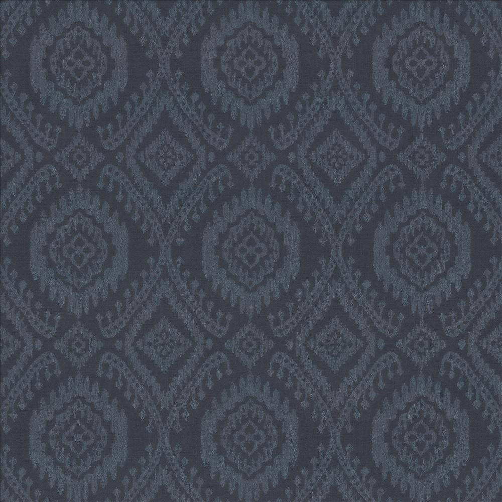 Lainey Indigo by Kasmir Fabric 5154 58% Polyester
42% Viscose
 INDIA </p><p>Repeat: Horizontal: 13 4/8 inches and Vertical: 15 inches 54 - Fabric Carolina -