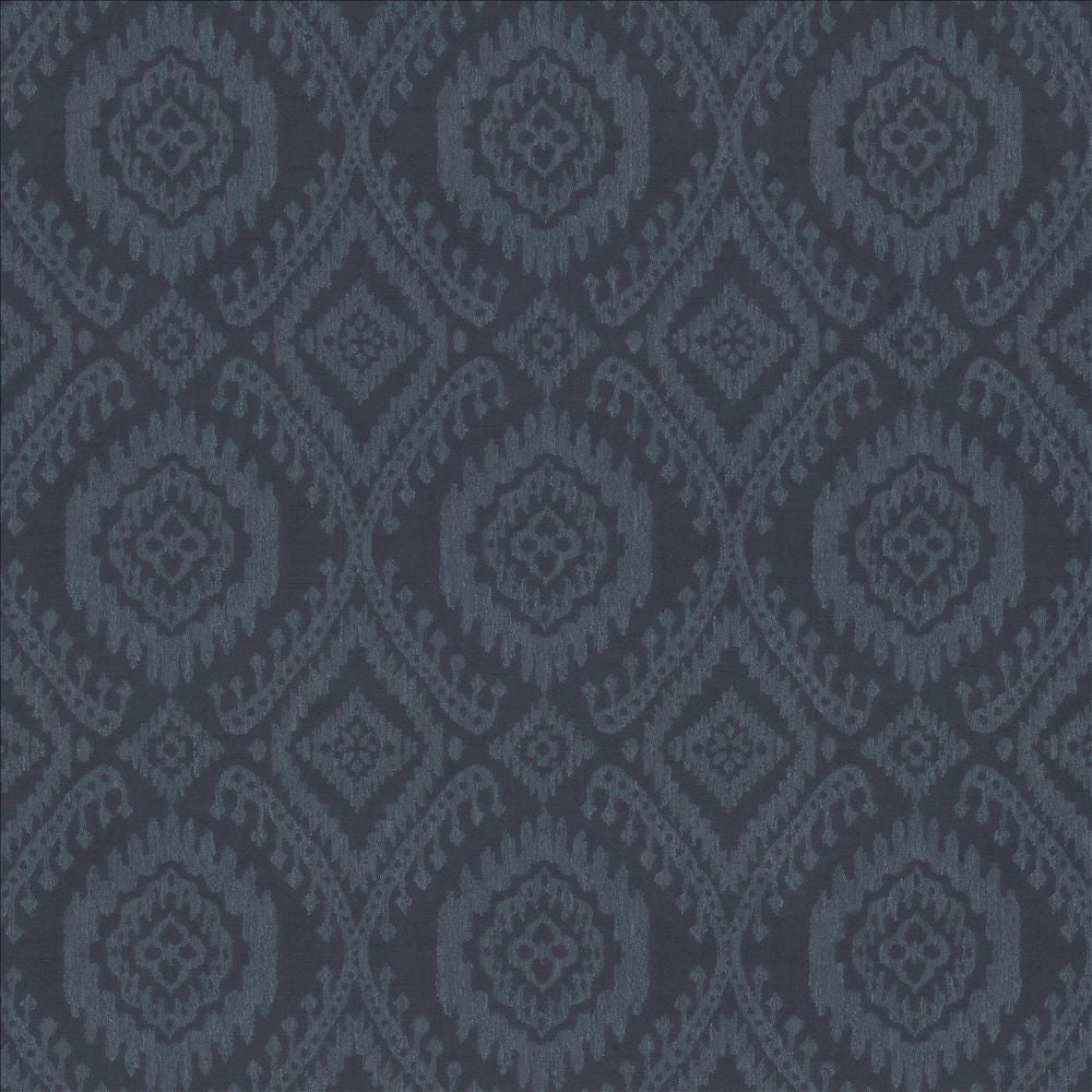 Lainey Indigo by Kasmir Fabric 5154 58% Polyester 42% Viscose INDIA 30,000 Wyzenbeek Double Rubs Horizontal: 13 4/8 inches and Vertical: 15 inches 54 - Fabric Carolina -