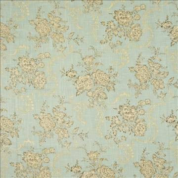 Lambeth Park Baymist by Kasmir Fabric 1371 55% Linen 45% Cotton SOUTH KOREA 15,000 Wyzenbeek Double Rubs H: 36 inches, V: 18 inches 54 - 58 - Fabric Carolina - Kasmir