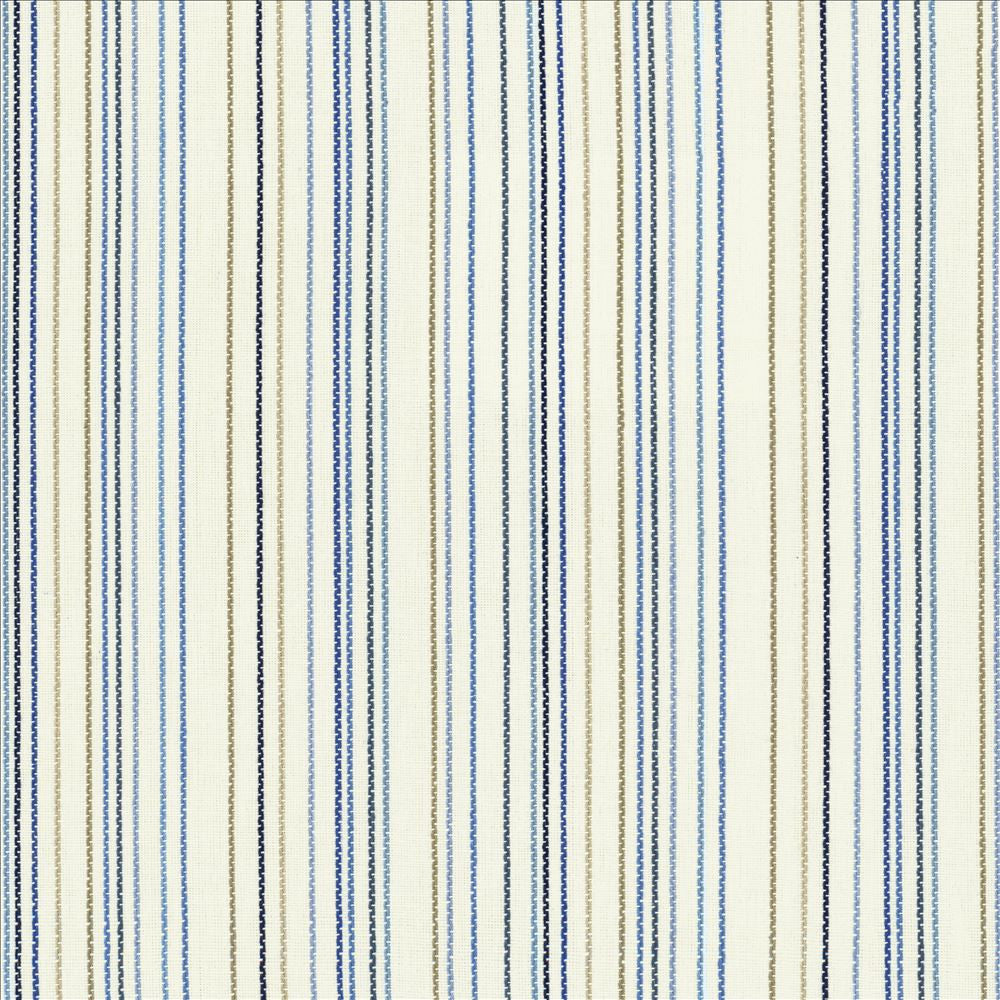 Larson Stripe Indigo by Kasmir Fabric 5125 100% Cotton
 INDIA 12,000 Wyzenbeek Double Rubs Horizontal: 9 inches and Vertical: N/A 54 - Fabric Carolina -