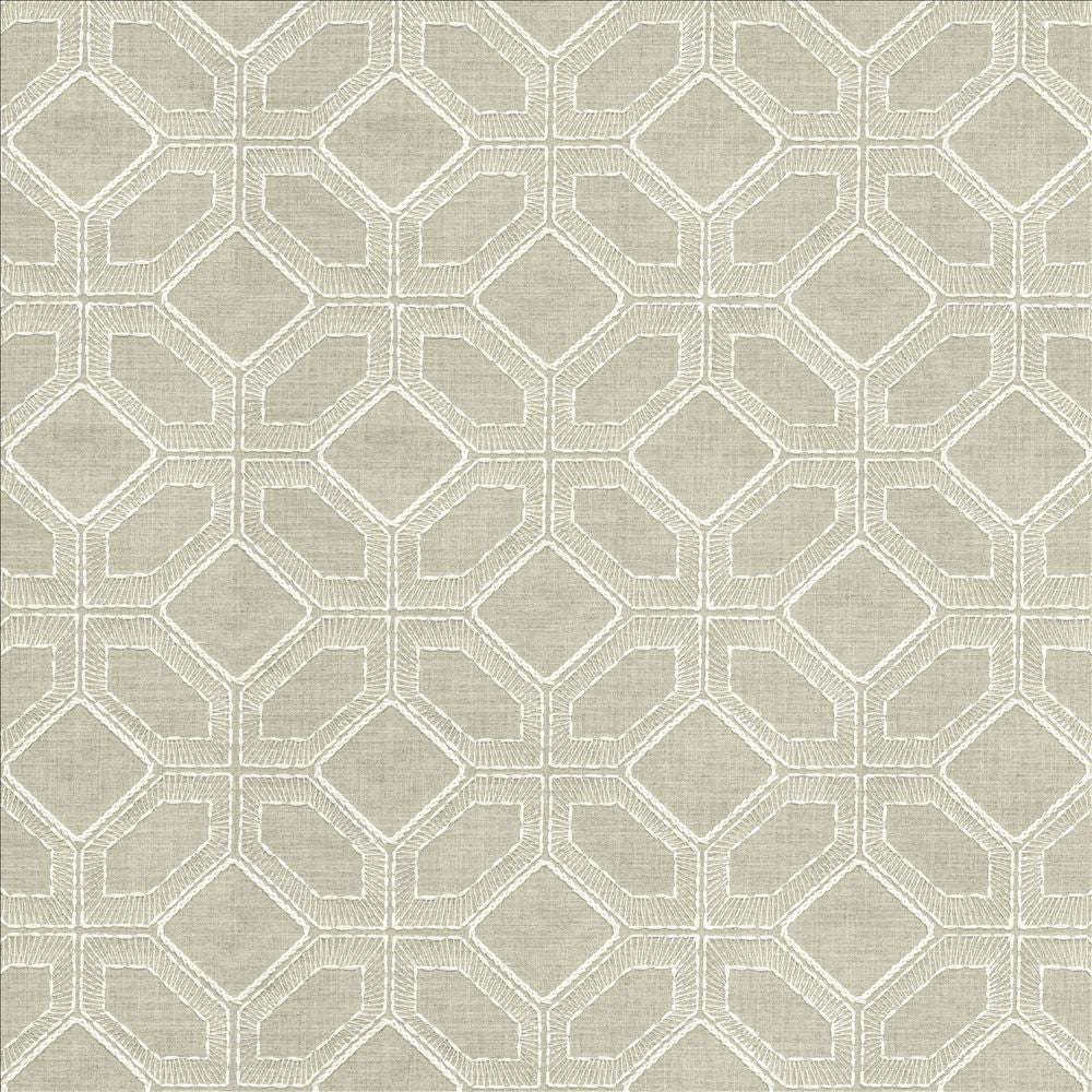 Latticework Stone  by Kasmir Fabric See sample 47% Cotton
39% Polyester
14% Rayon
 INDIA 15,000 Wyzenbeek Double Rubs </p><p>Repeat: Horizontal: 6 4/8 inches and Vertical: 6 inches 56  - Fabric Carolina -
