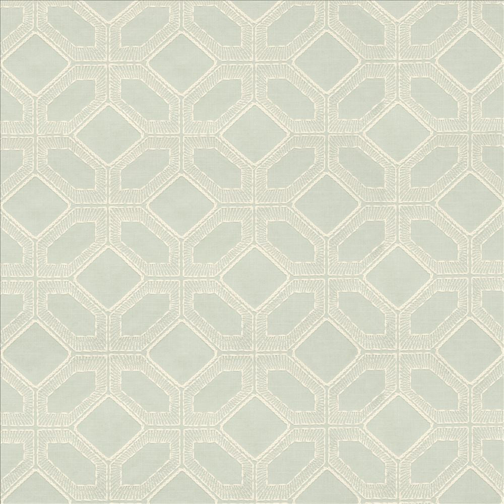 Latticework Vapor by Kasmir Fabric 1450 47% Cotton
39% Polyester
14% Rayon
 INDIA </p><p>Repeat: Horizontal: 6 4/8 inches and Vertical: 6 inches 56 - Fabric Carolina -