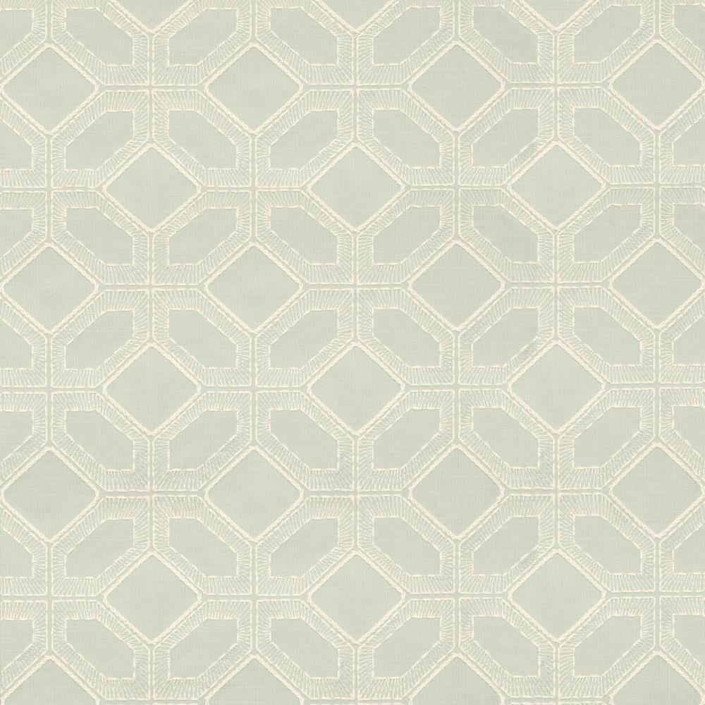 Latticework Vapor by Kasmir Fabric 1450 47% Cotton
39% Polyester
14% Rayon
 INDIA </p><p>Repeat: Horizontal: 6 4/8 inches and Vertical: 6 inches 53 - Fabric Carolina -