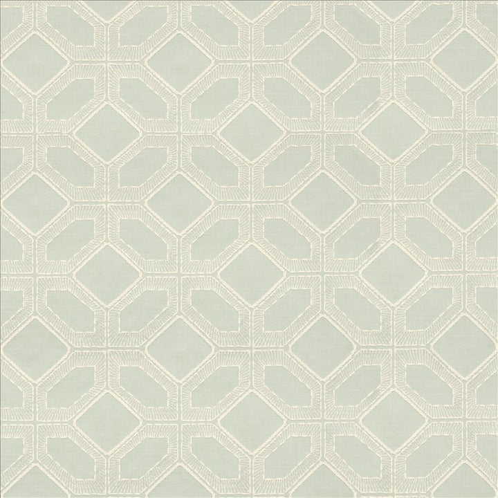 Latticework Vapor by Kasmir Fabric 1450 47% Cotton
39% Polyester
14% Rayon
 INDIA </p><p>Repeat: Horizontal: 6 4/8 inches and Vertical: 6 inches 56 - Fabric Carolina -