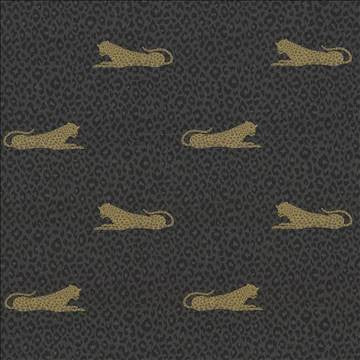 Lazy Leopard Noir by Kasmir Fabric 1424 52% Polyester 48% Rayon USA 30,000 Wyzenbeek Double Rubs H: 13 4/8 inches, V: 12 7/8 inches 56 - 57 - Fabric Carolina - Kasmir