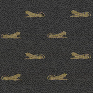 Lazy Leopard Noir by Kasmir Fabric