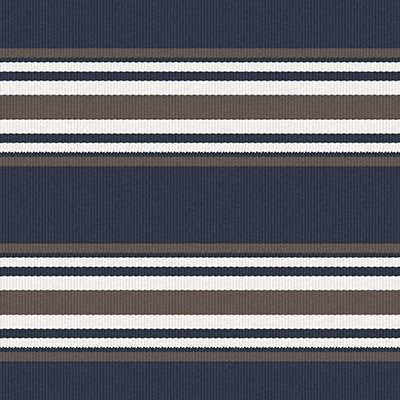 Pinilla Navy/Marron by Gaston Y Daniela Fabric
